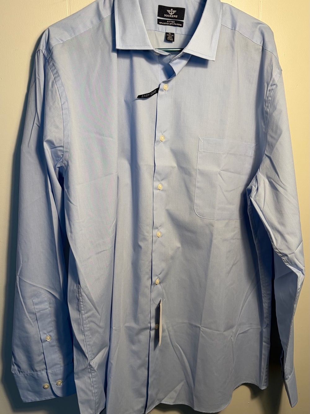 Dockers Light Blue Long-Sleeve Dress Shirt size XL